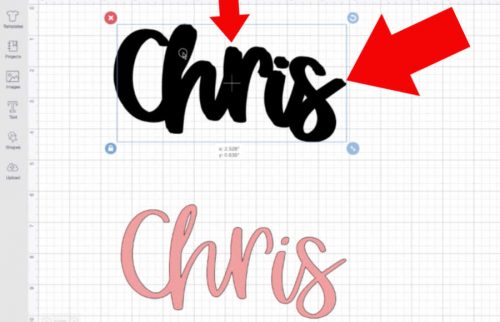 Creating a shadow layer in Design Space makes it look like a brush stroke