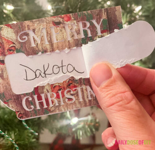 Cricut Christmas Pull Tab Gift Tags