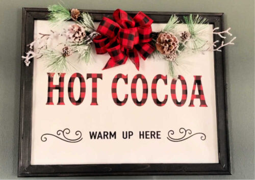Reverse Canvas made with HTV and a Cricut