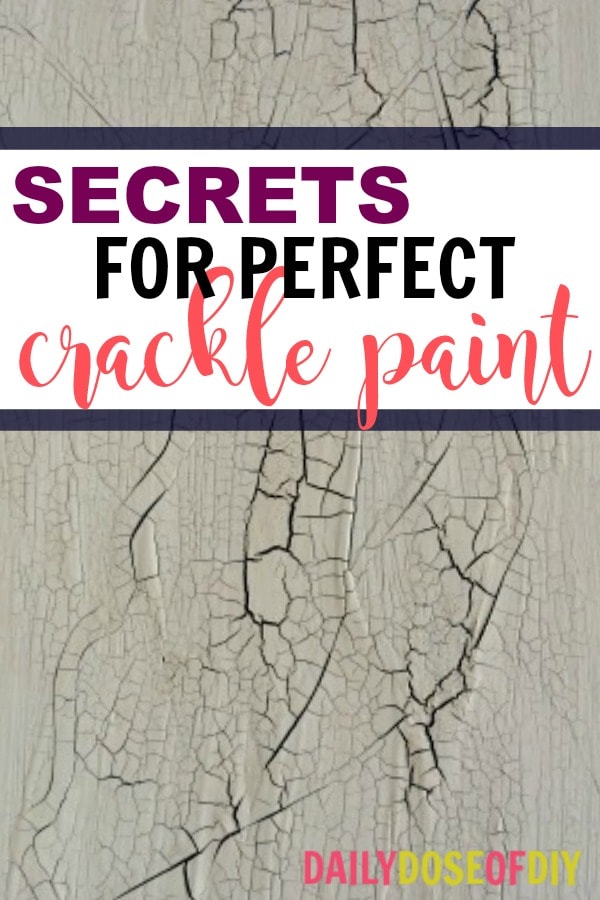 How You Can Make Paint Crackle With Glue - Daily Dose of DIY