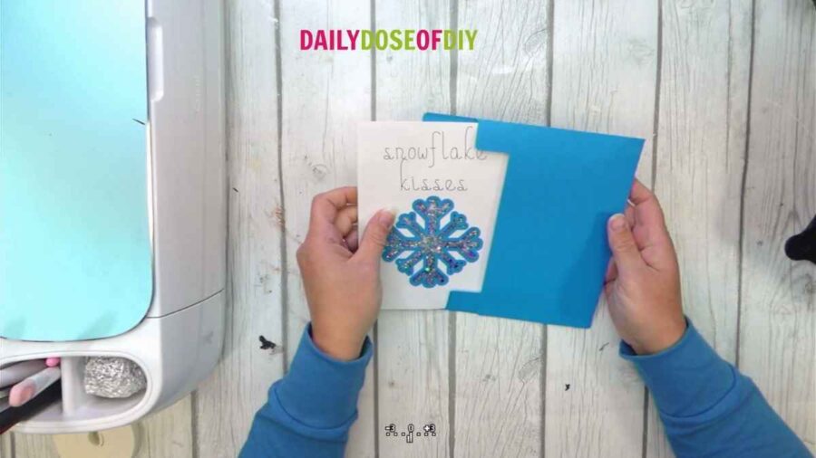 finished Christmas Shaker Cards