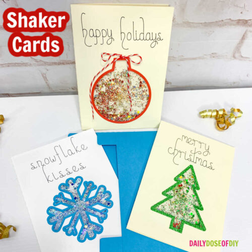 Christmas Shaker Cards DIY