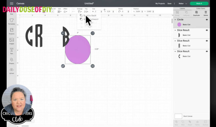 arrange layers in design space