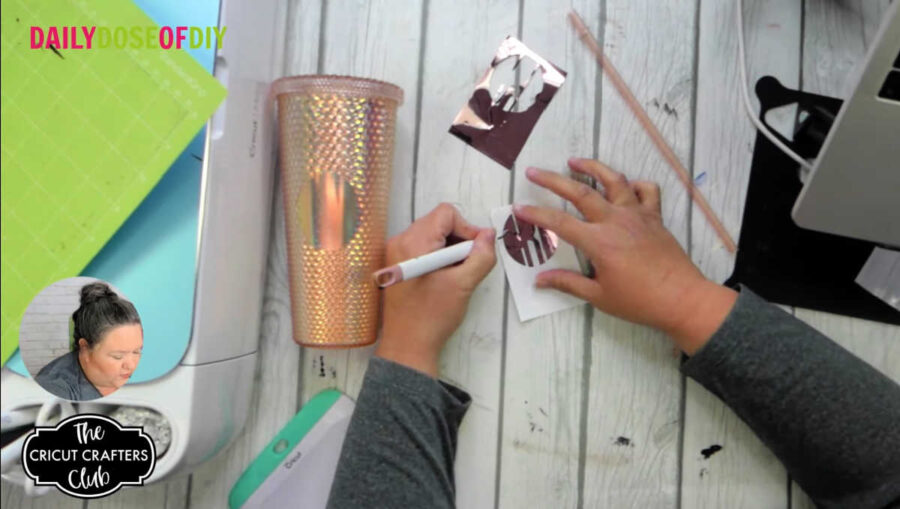weed adhesive vinyl design