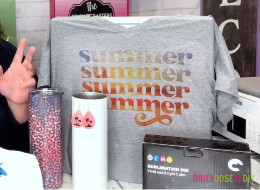 Getting started with sublimation, t-shirts, earrings and tumblers