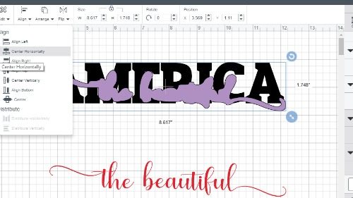 Center the bleed out text for your knockout design