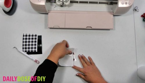 apply transfer tape to your vinyl decal to transfer the vinyl to the tumbler