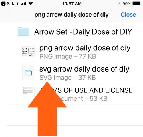 How to upload SVG files to Cricut Design Space on iPad or iPhone 