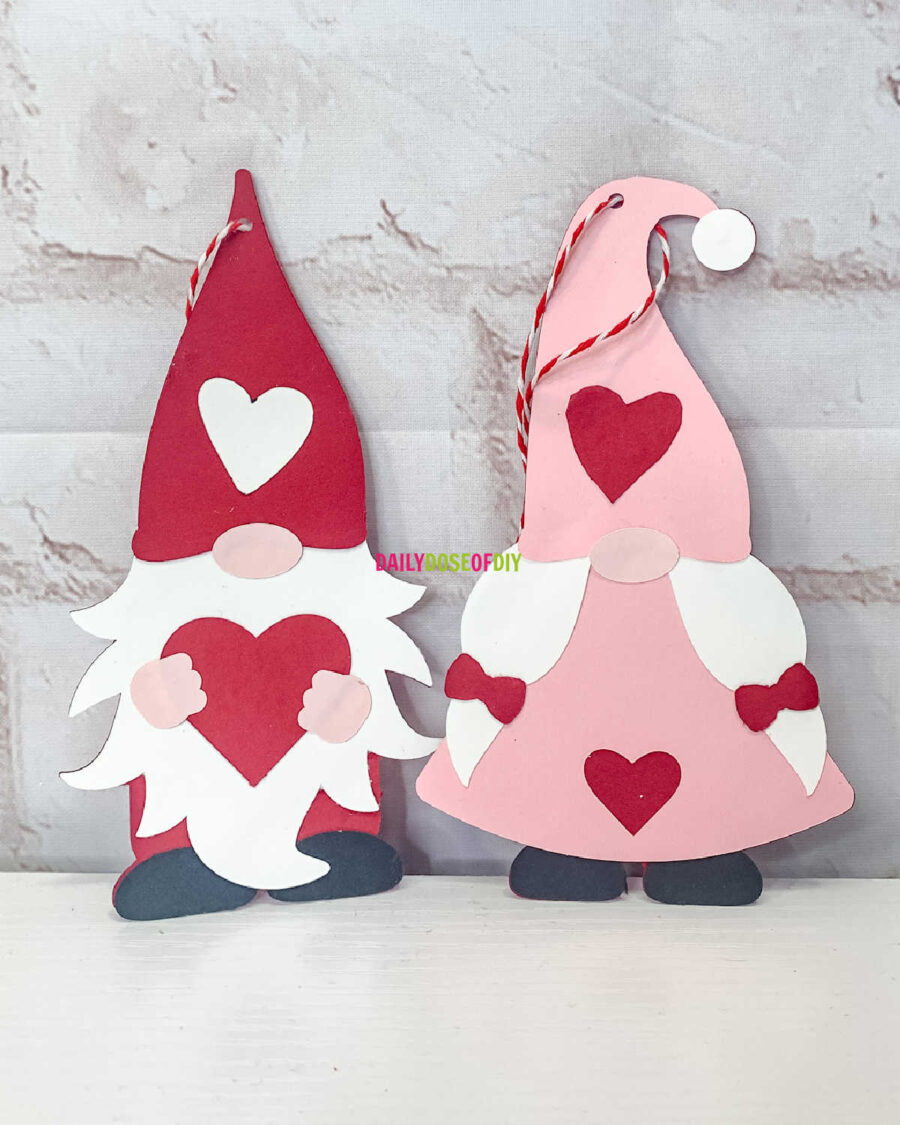 Valentine's Day Gnome DIY with free SVG File