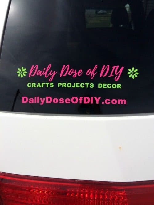 How to make a multi colored vinyl car decal with your cricut
