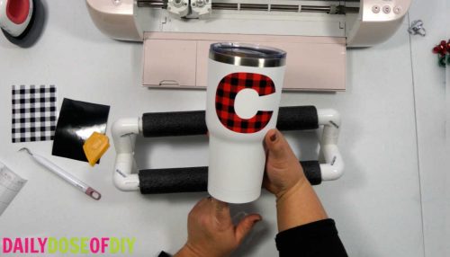 finished tumbler