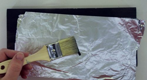 Add the secret glaze to distress white on new wood